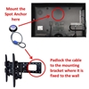 TV Lock : TV security lock : TV anti theft lock